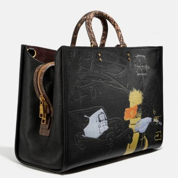 Coach X Jean-Michel Basquiat Rogue 39 With Snakeskin Detail Style 6884 N… - Picture 2 of 7